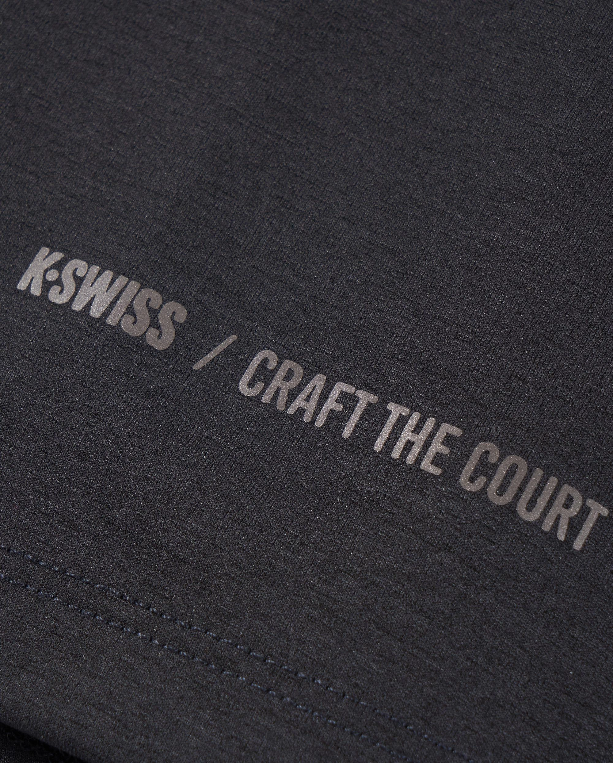 1011568-008 | T-SHIRT 'CRAFT THE COURT' QUICK-DRY UPF50  | BLACK