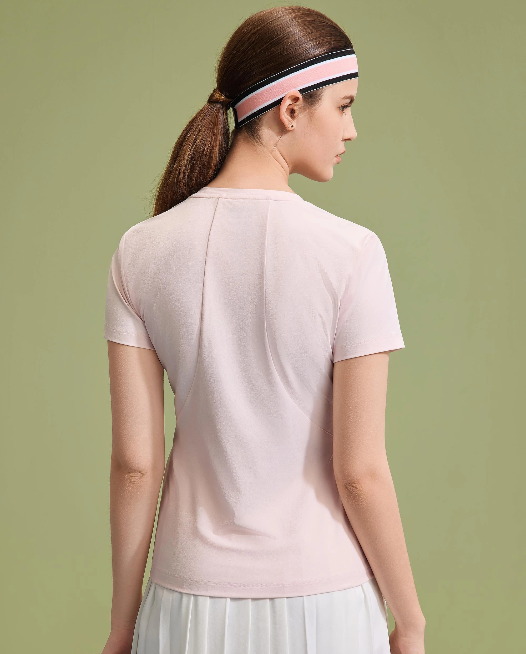 1910103-623 | WOMEN'S K-SWISS LOGO T-SHIRT | PEACH WHIP