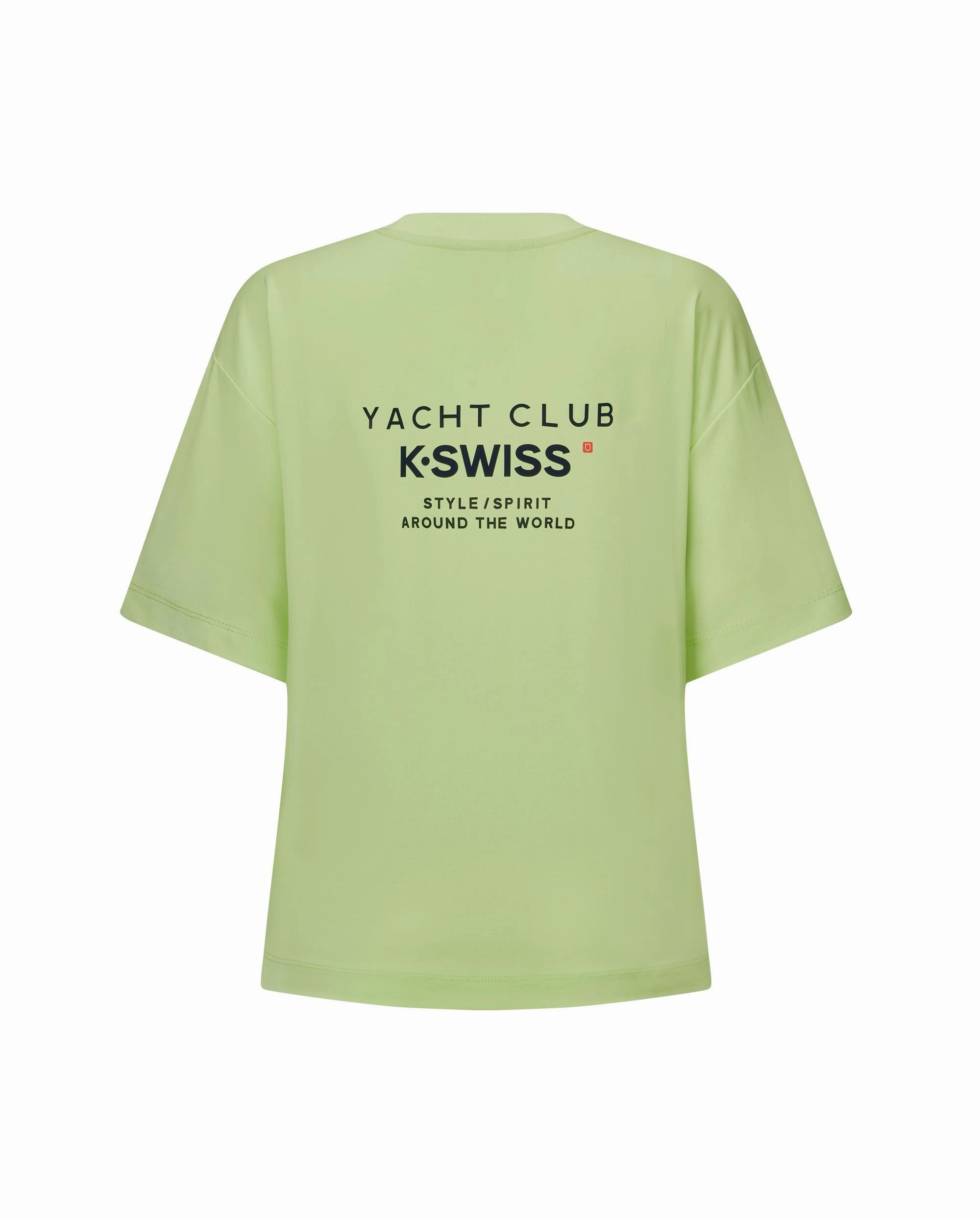 1910768-334 | WOMEN'S K-SWISS LOGO LOOSE FIT T-SHIRT | GREEN/MULTI