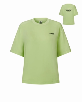 1910768-334 | WOMEN'S K-SWISS LOGO LOOSE FIT T-SHIRT | GREEN/MULTI