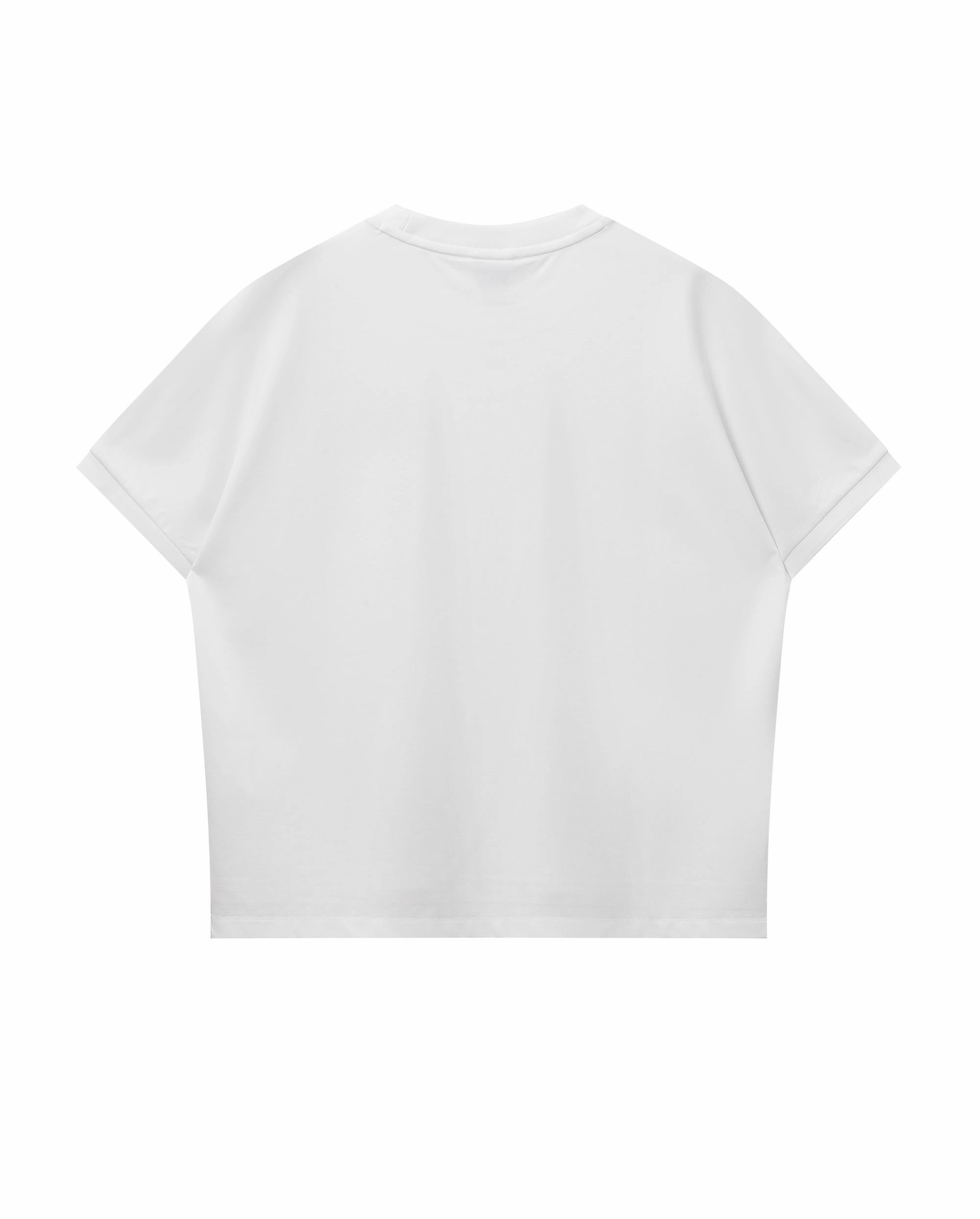 198424-101 | WOMEN'S EMBROIDERED K-SWISS LOGO LOOSE FIT T-SHIRT | WHITE/WHITE