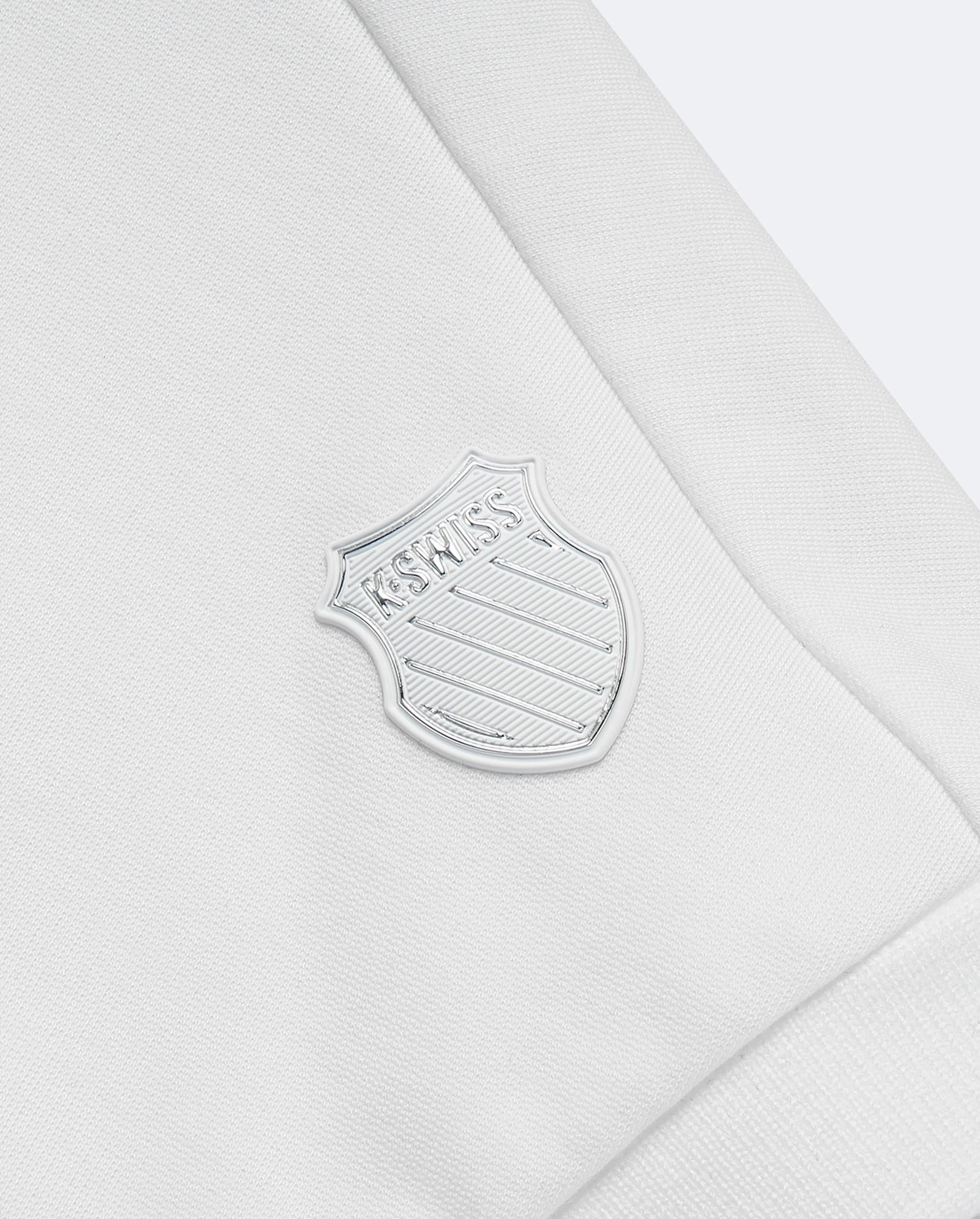 198424-101 | WOMEN'S EMBROIDERED K-SWISS LOGO LOOSE FIT T-SHIRT | WHITE/WHITE