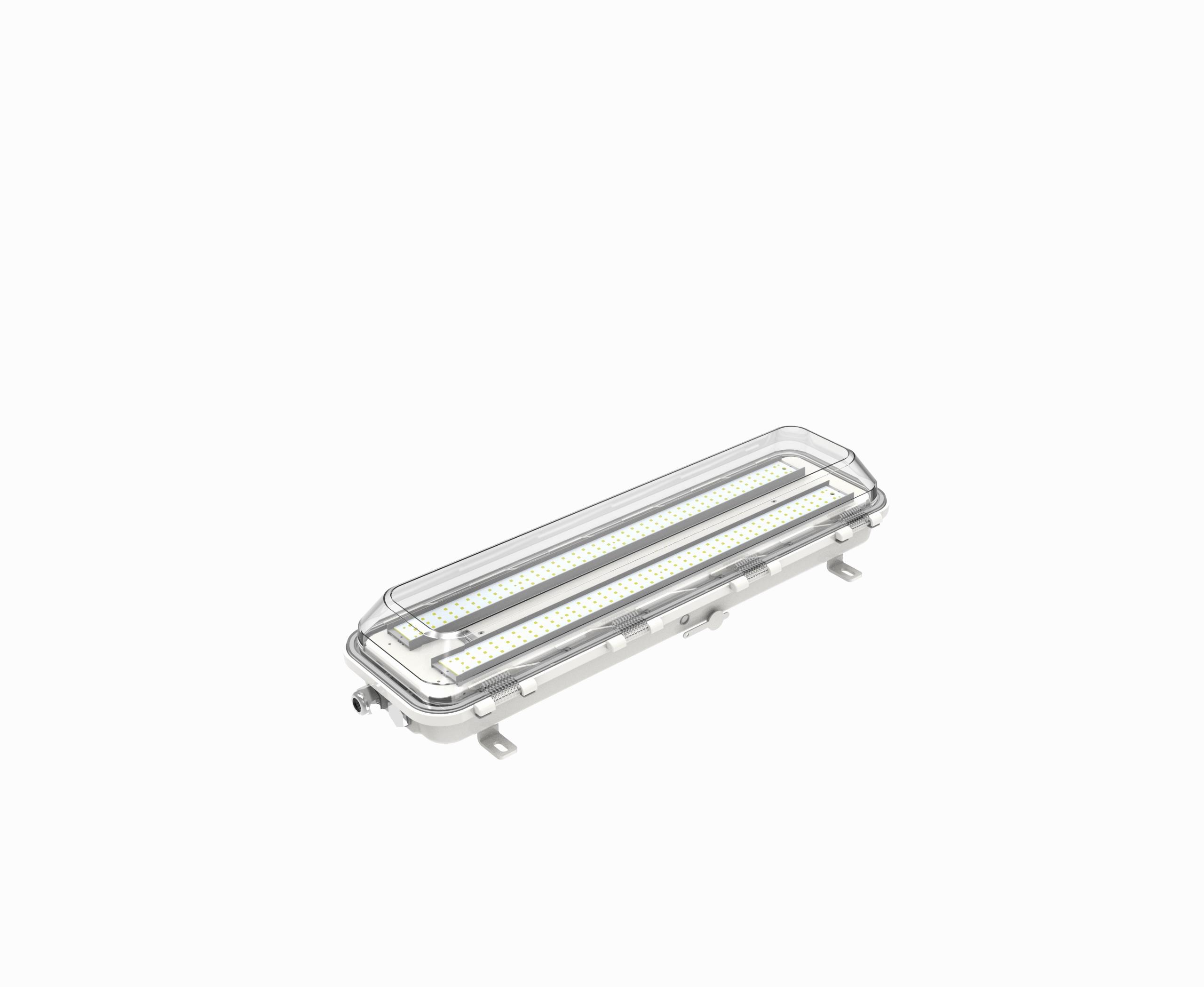 2FT LED Linear Explosion Proof Light, Class 1 Division 2, 4200 Lumens, 30W, 5000K, 120 Degree Beam Angle , 100-277V