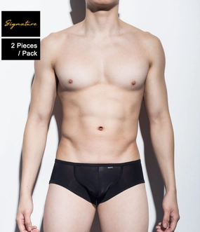 2pc/Pack Sexy Men's Underwear Signature Ultra Squarecut Trunks - Ji Su (Ultra Thin Nylon Series)