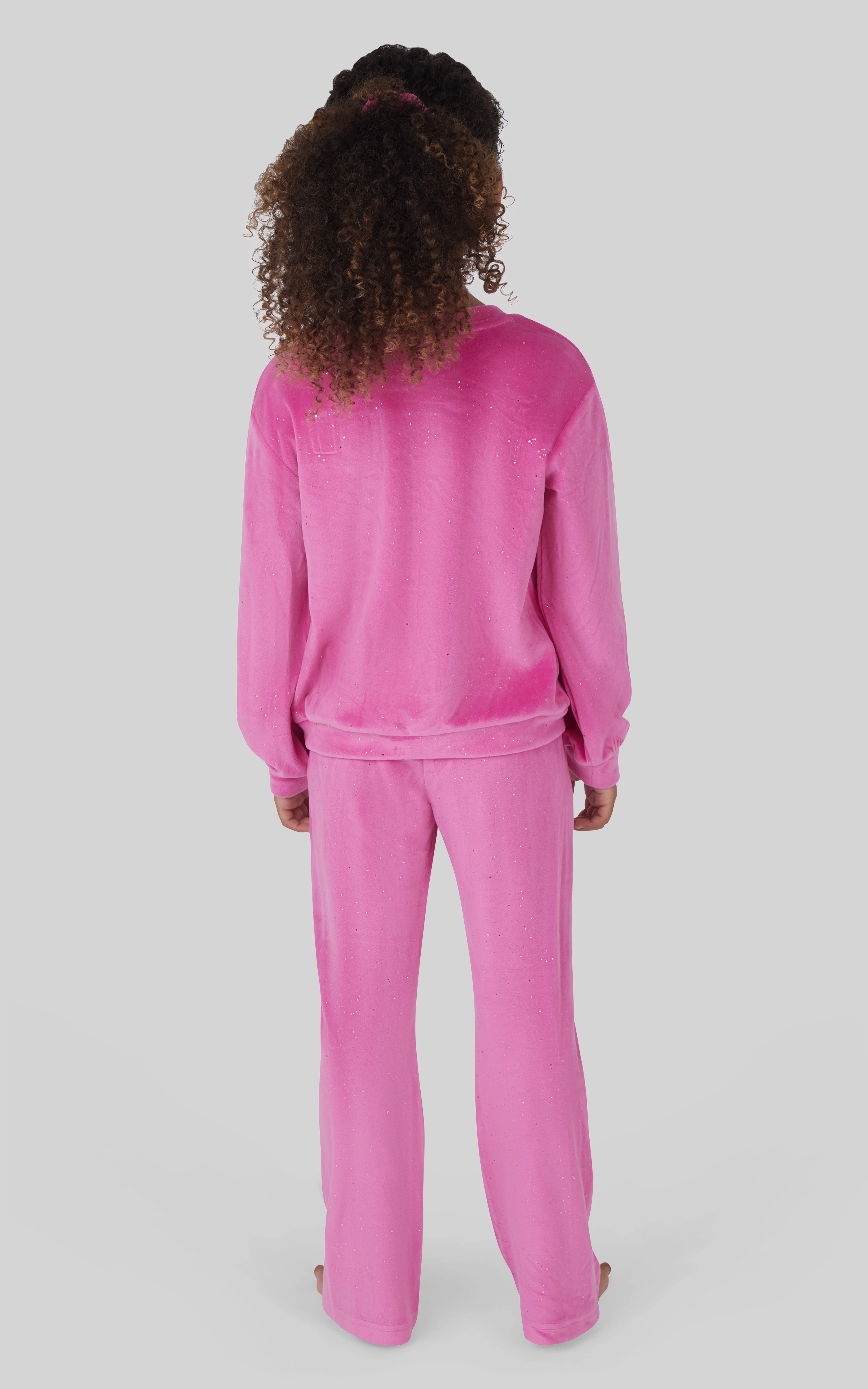 4-6X Velour Crew Neck and Pant Set