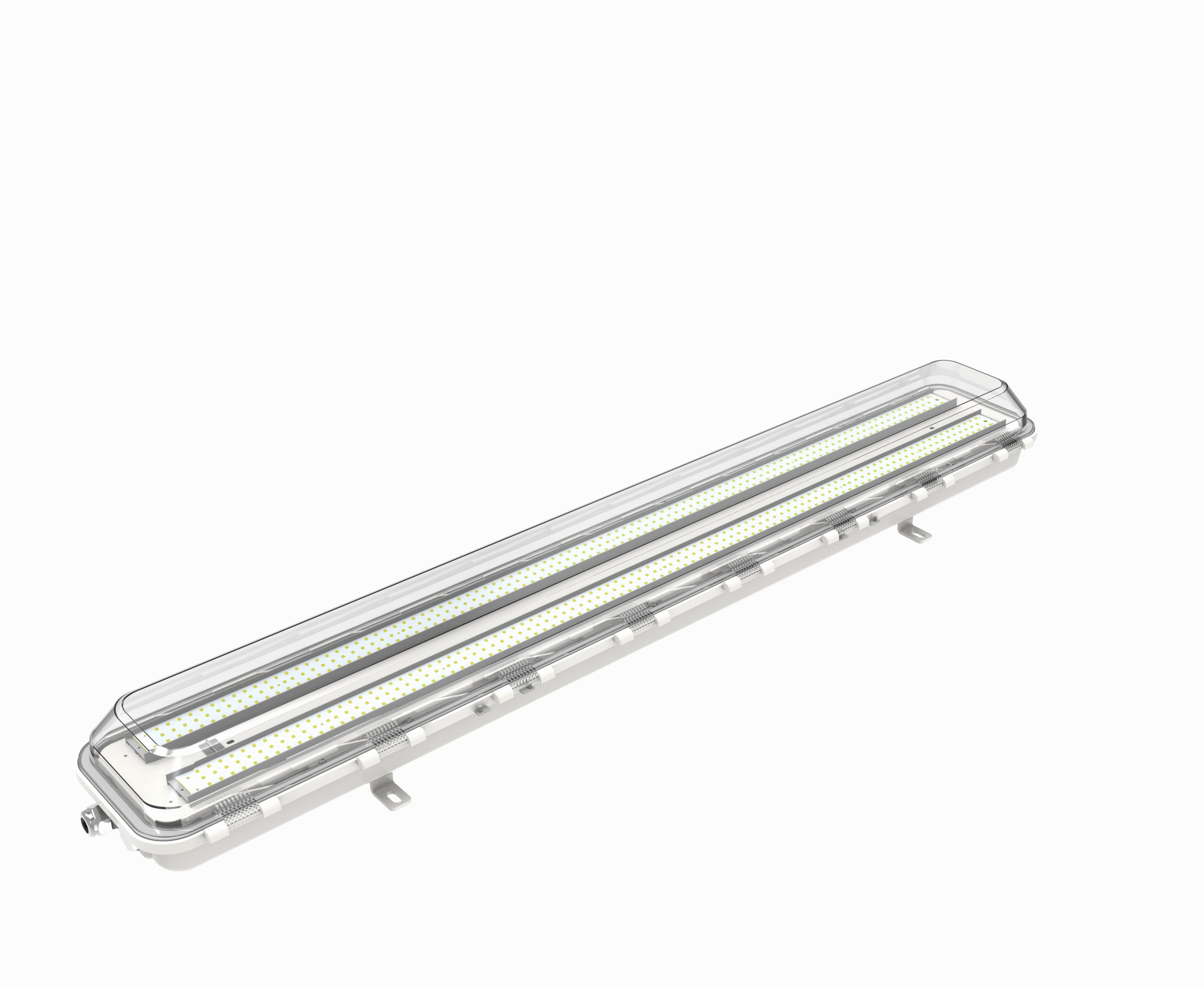 4FT LED Linear Explosion Proof Light, Class 1 Division 2, 7000 Lumens, 50W, 5000K, Beam Angle 120 degree, 100-277V, R Series