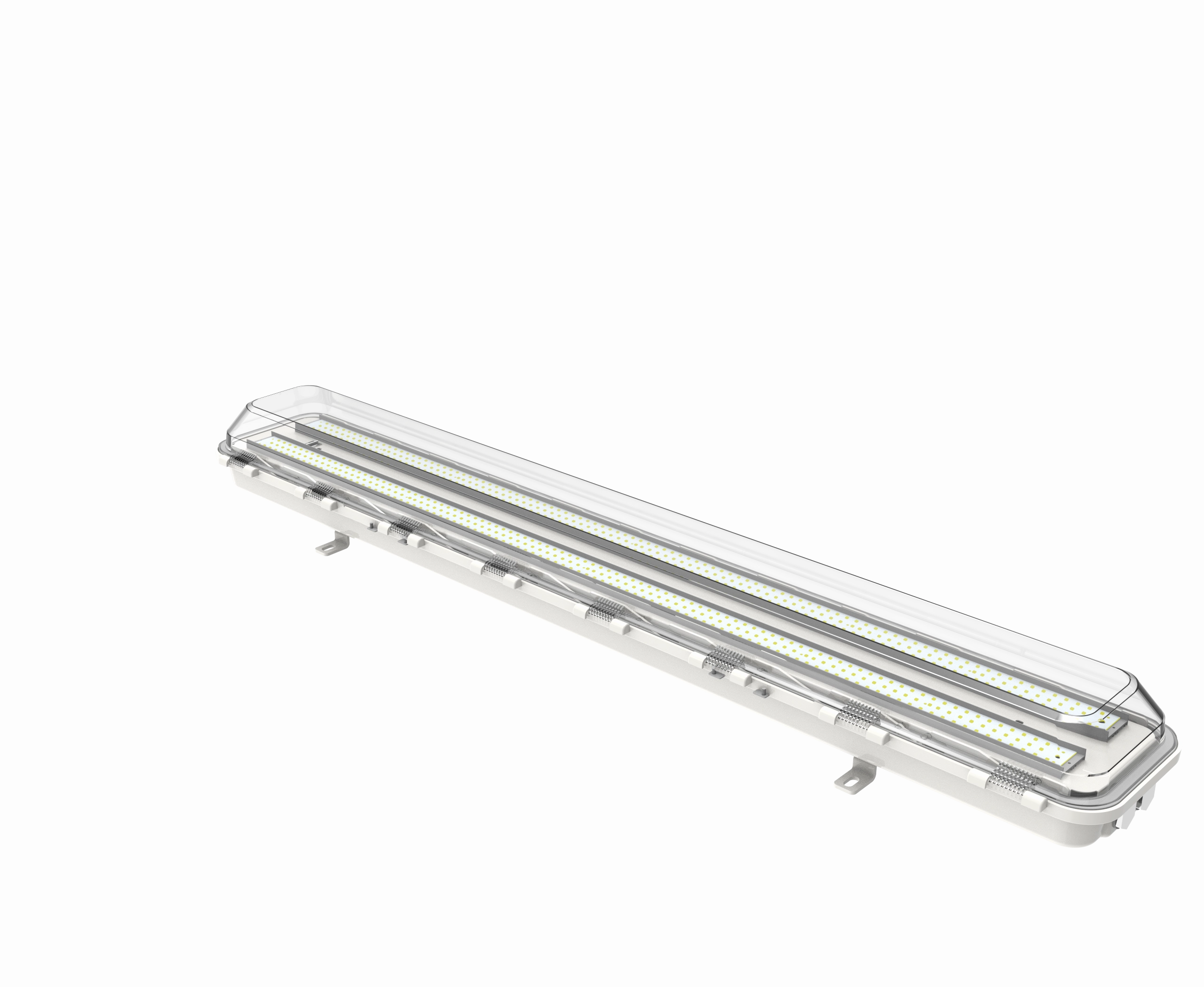 4FT LED Linear Explosion Proof Light, Class 1 Division 2, 7000 Lumens, 50W, 5000K, Beam Angle 120 degree, 100-277V, R Series