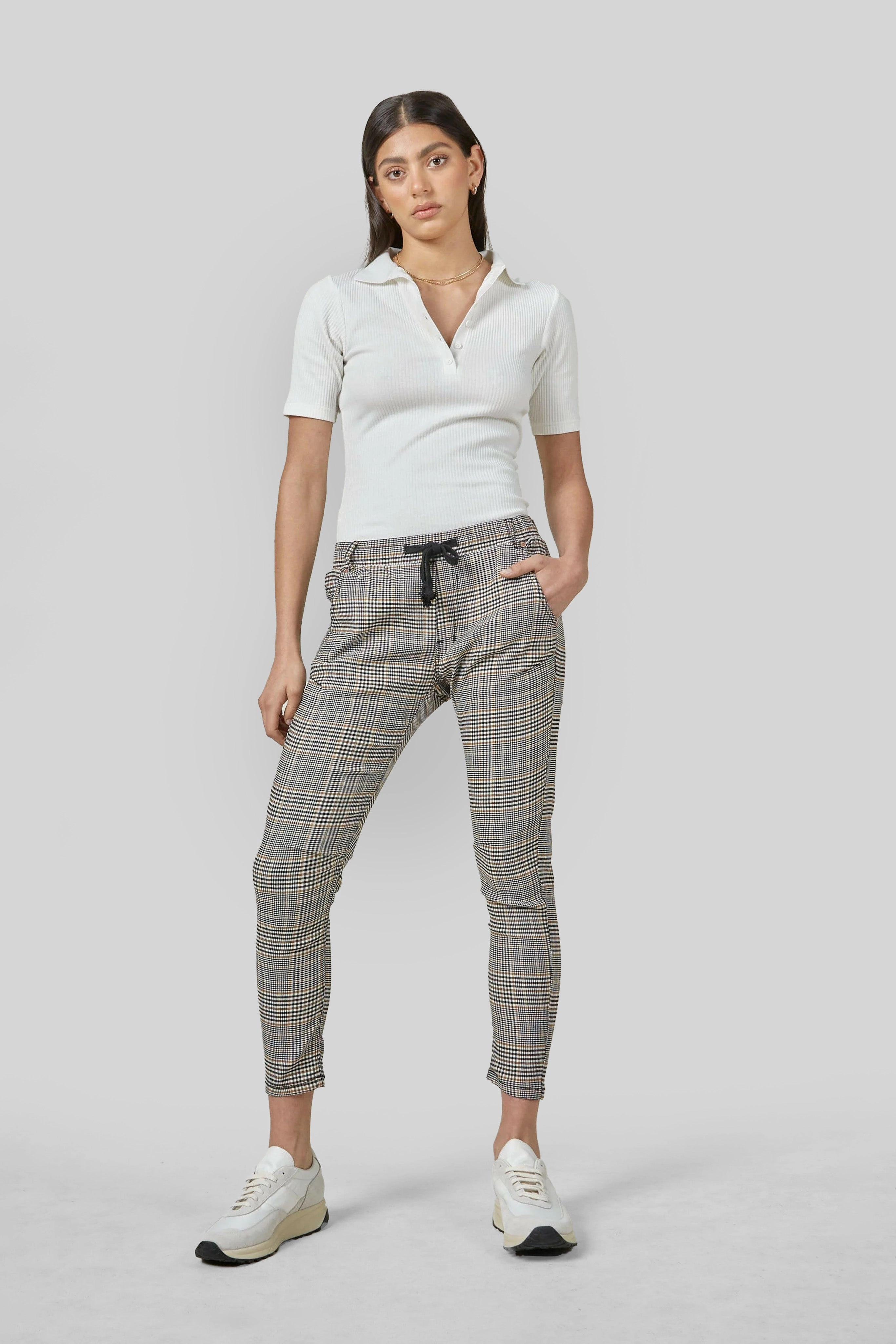 Active Fennel Check Jeans