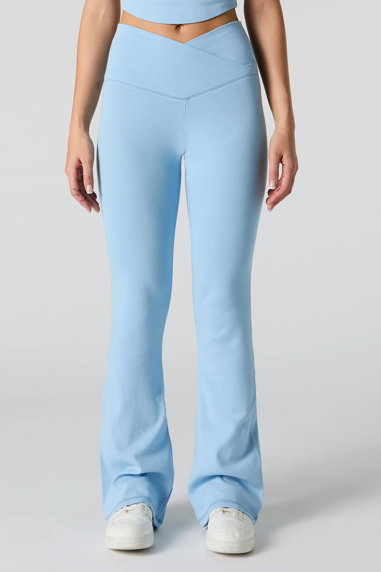 Active Ribbed V Waist Flare Pant