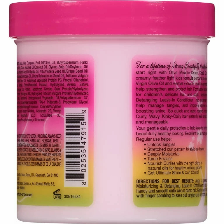 African Pride Dream Kids Olive Miracle Detangling Moisture Leave-in Conditioner- 15 oz