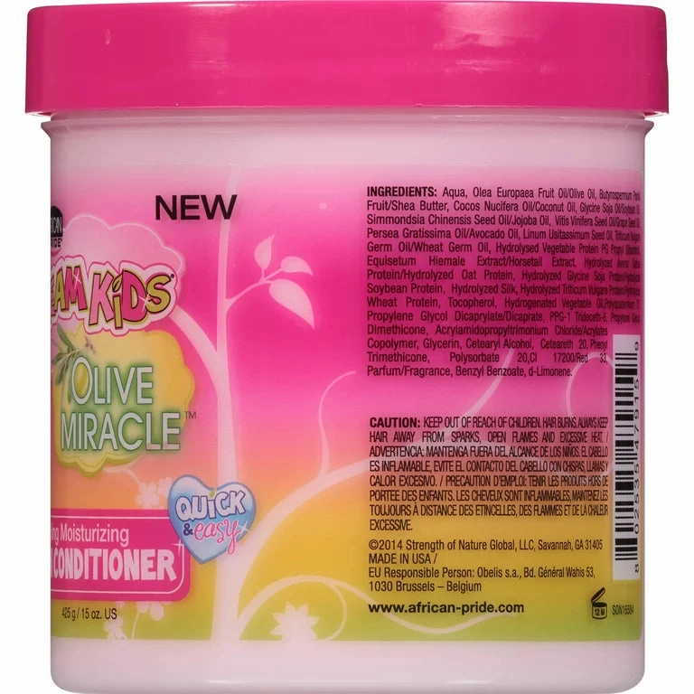 African Pride Dream Kids Olive Miracle Detangling Moisture Leave-in Conditioner- 15 oz