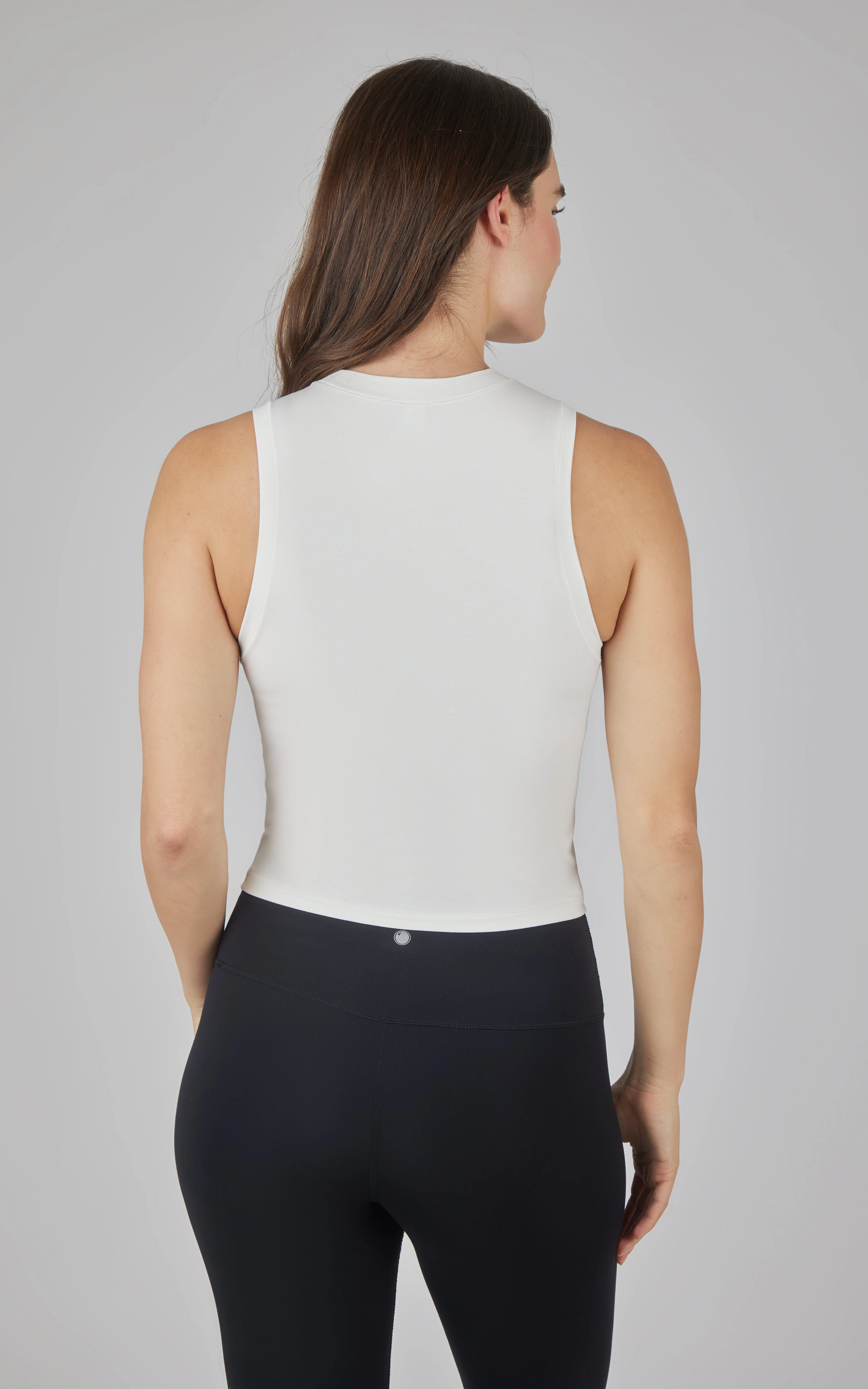 Airlite Cotton Mock Neck Tank