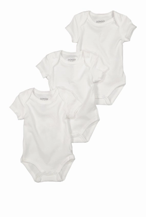 Baby Boys 0-9M Basic Bodysuits 3 Pack