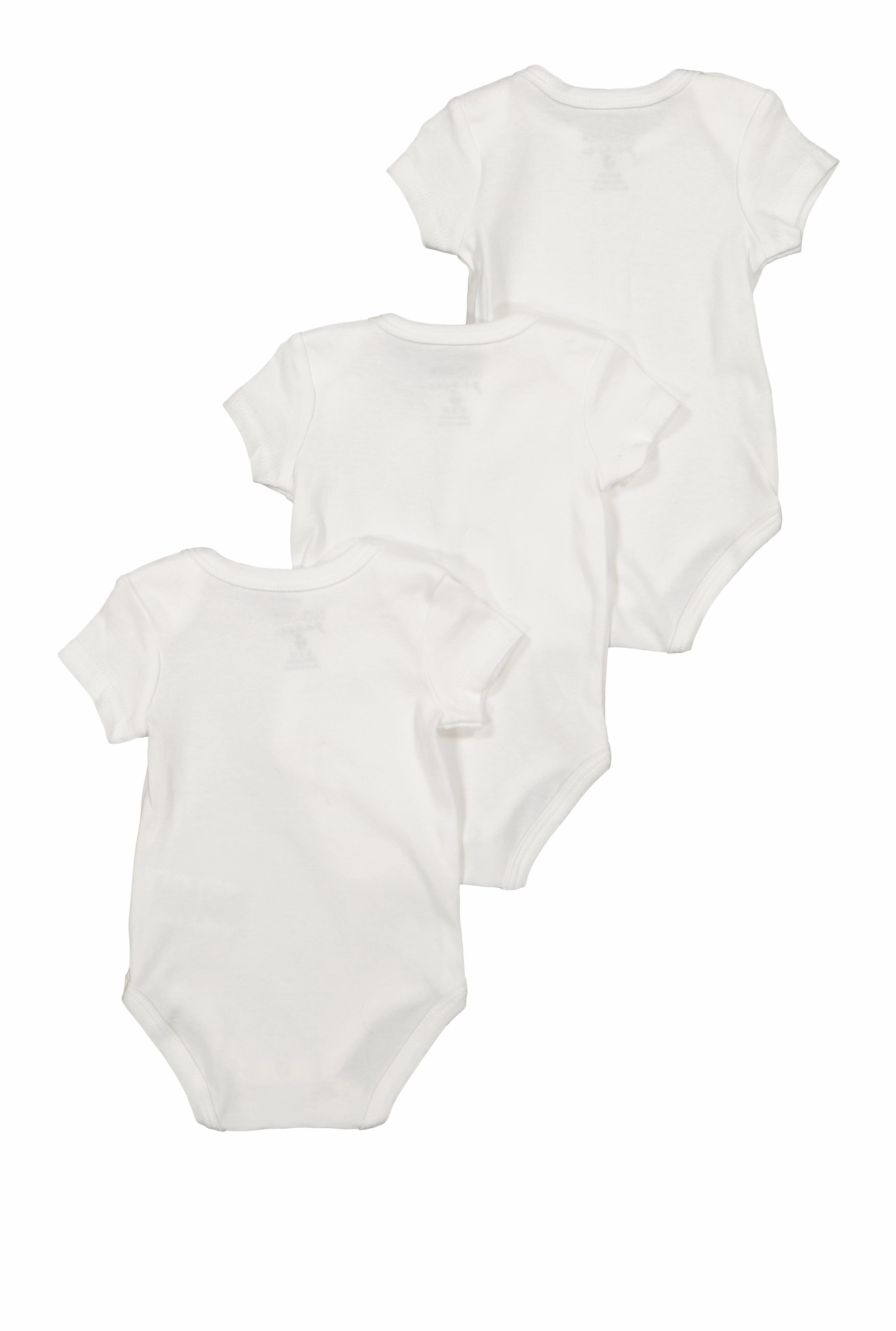 Baby Boys 0-9M Basic Bodysuits 3 Pack
