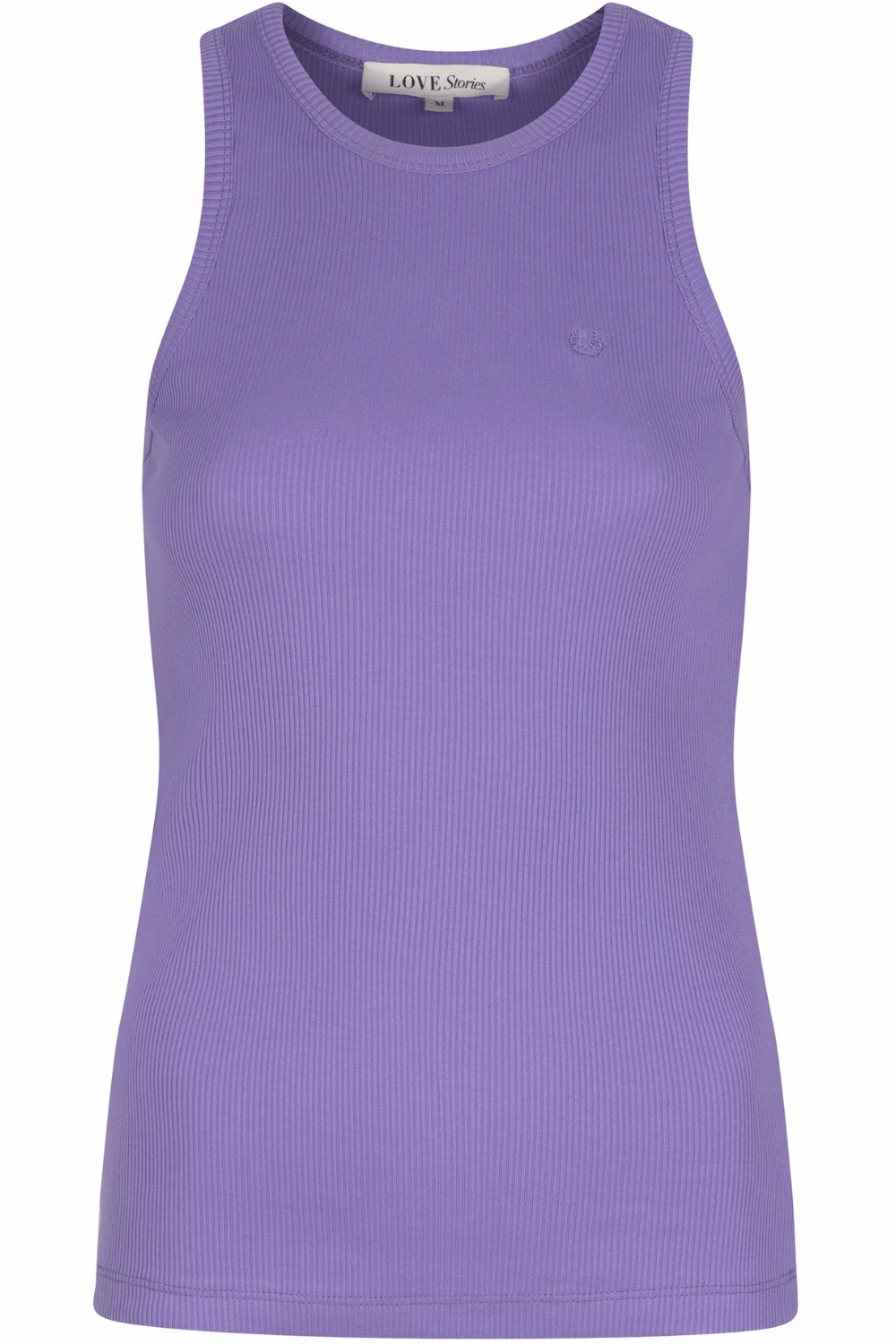 Bella Ribbed Tank Top Purple