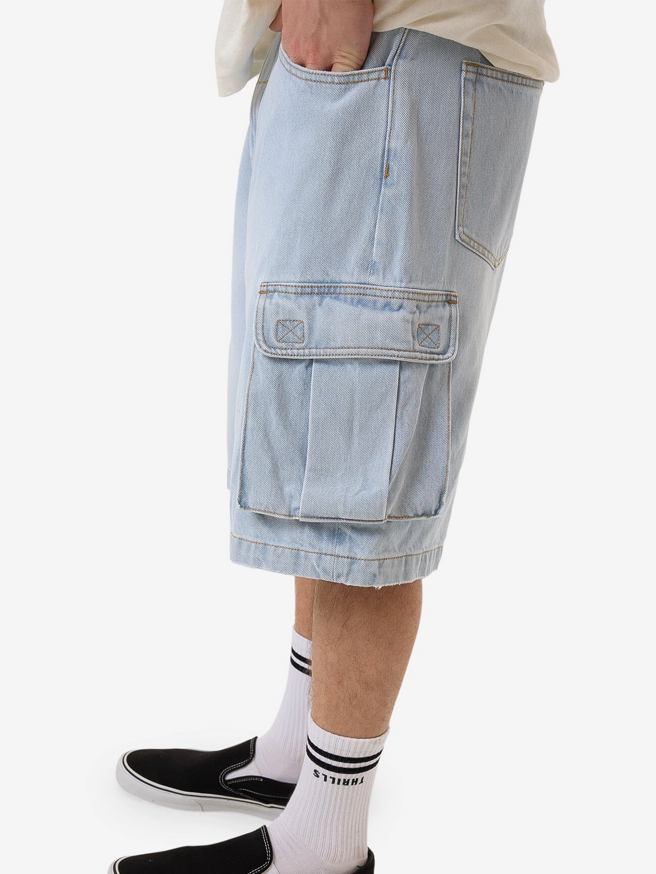 Big Slacker Denim Cargo Short - Epoch Blue