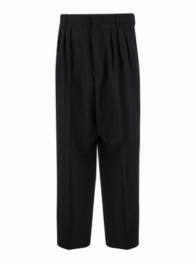 Black Pants With Pences In Wool