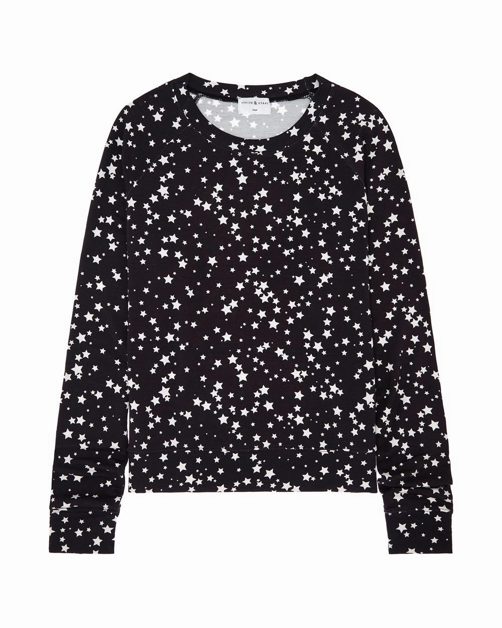 Black with White Star Sweatshirt