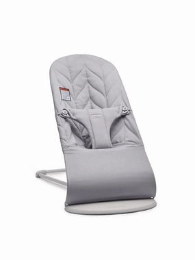 Bouncer Bliss Light Gray Woven Petal Quilt (See description)