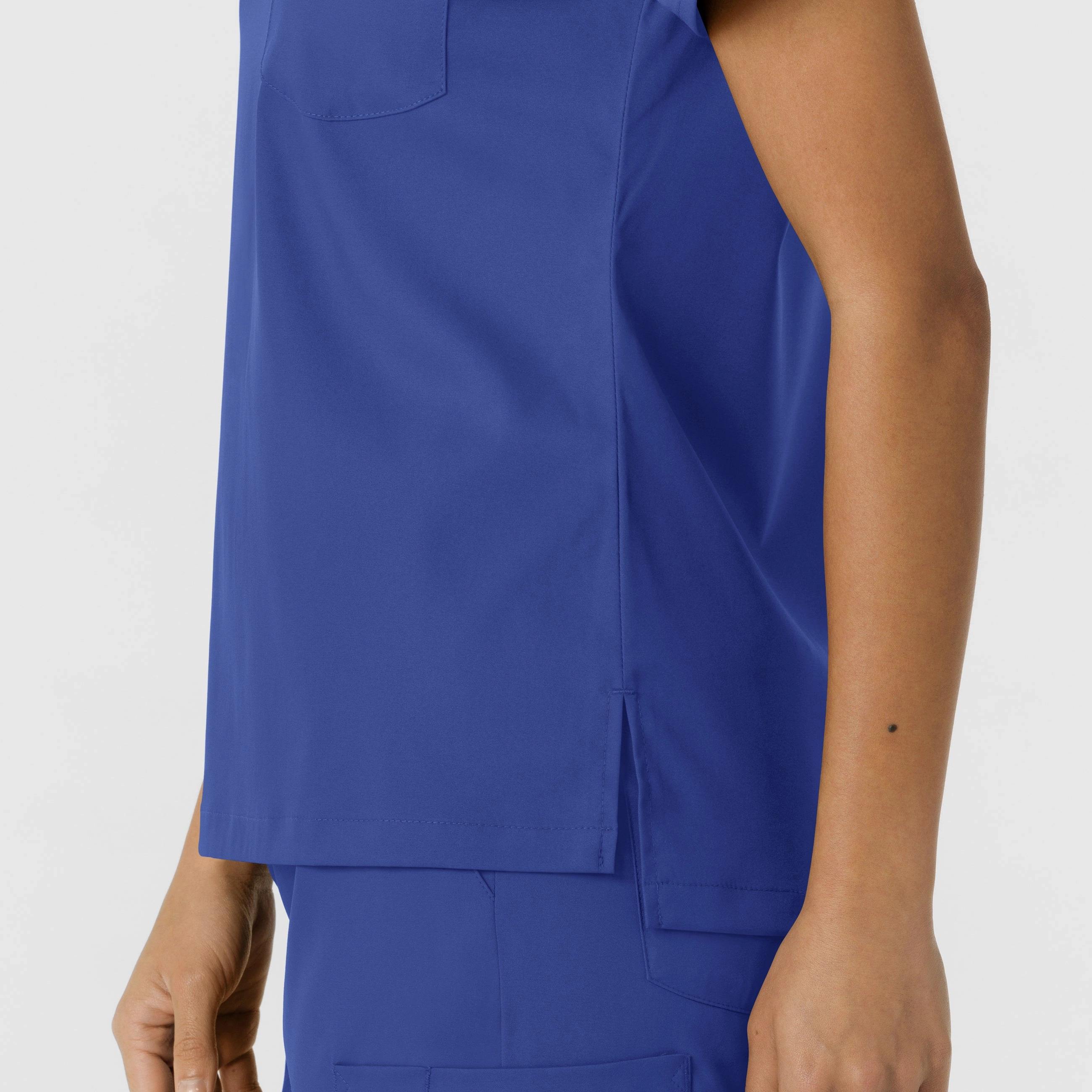 Boundless Women's Crew Neck Scrub Top - Galaxy Blue