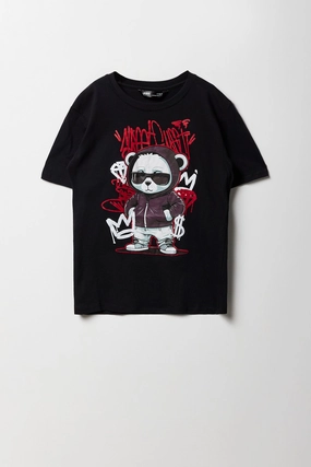 Boys Cool Bear Graphic T-Shirt