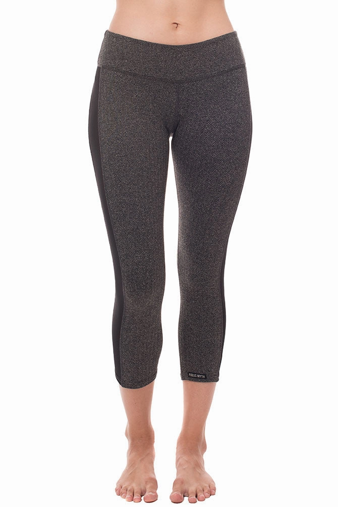 Bring It On Crop Herringbone Leggings
