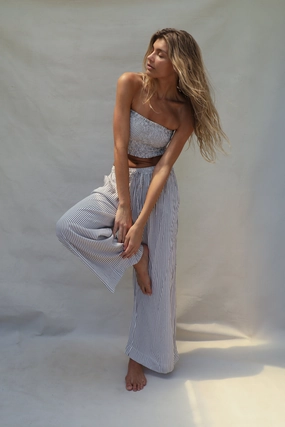 Bruna Pant - Chocolate Stripe