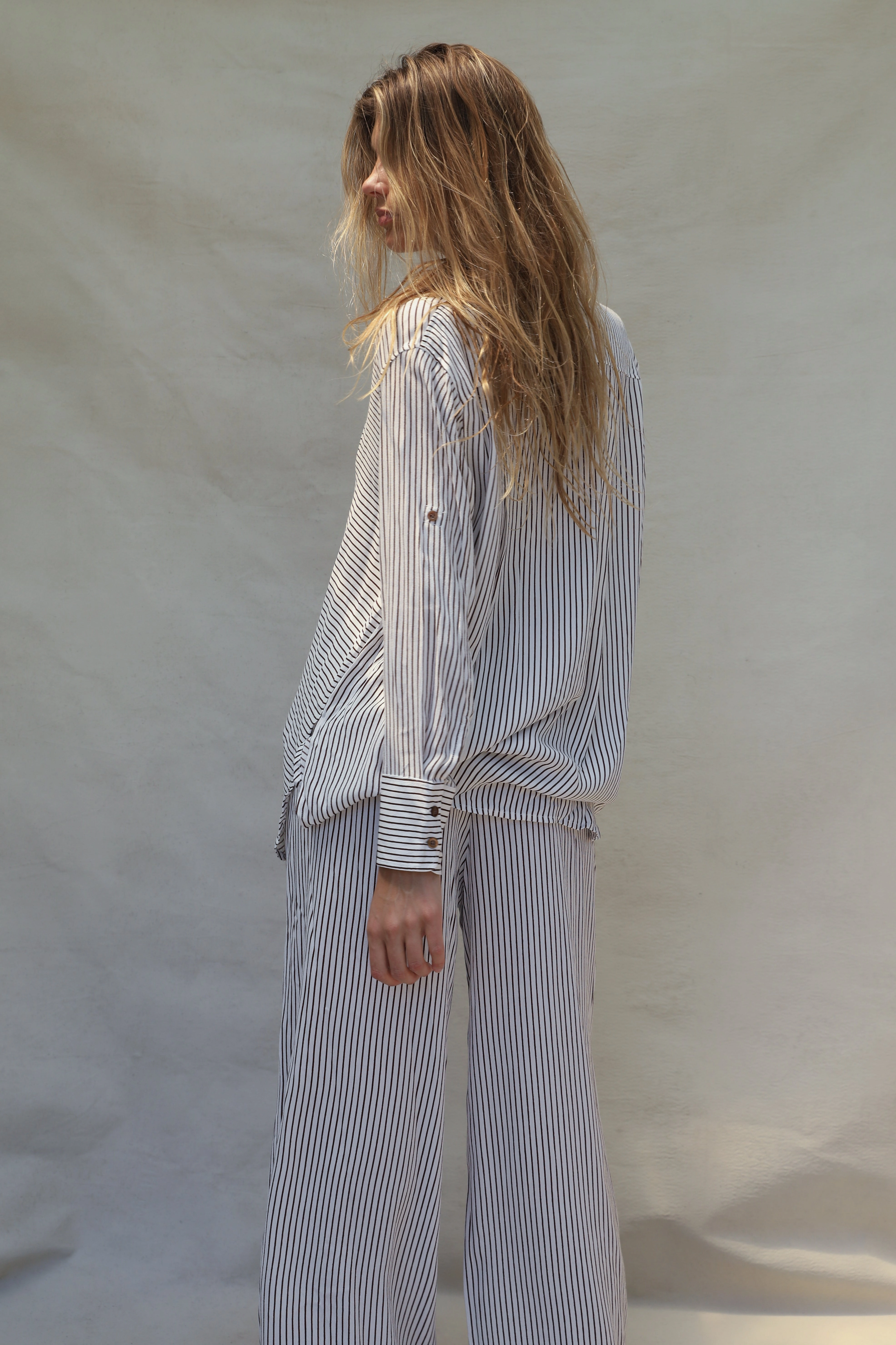 Bruna Pant - Chocolate Stripe