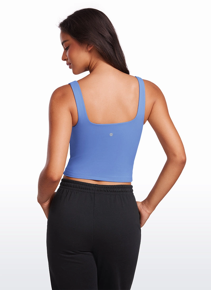 Butterluxe Double Lined Square Neck Tank Tops