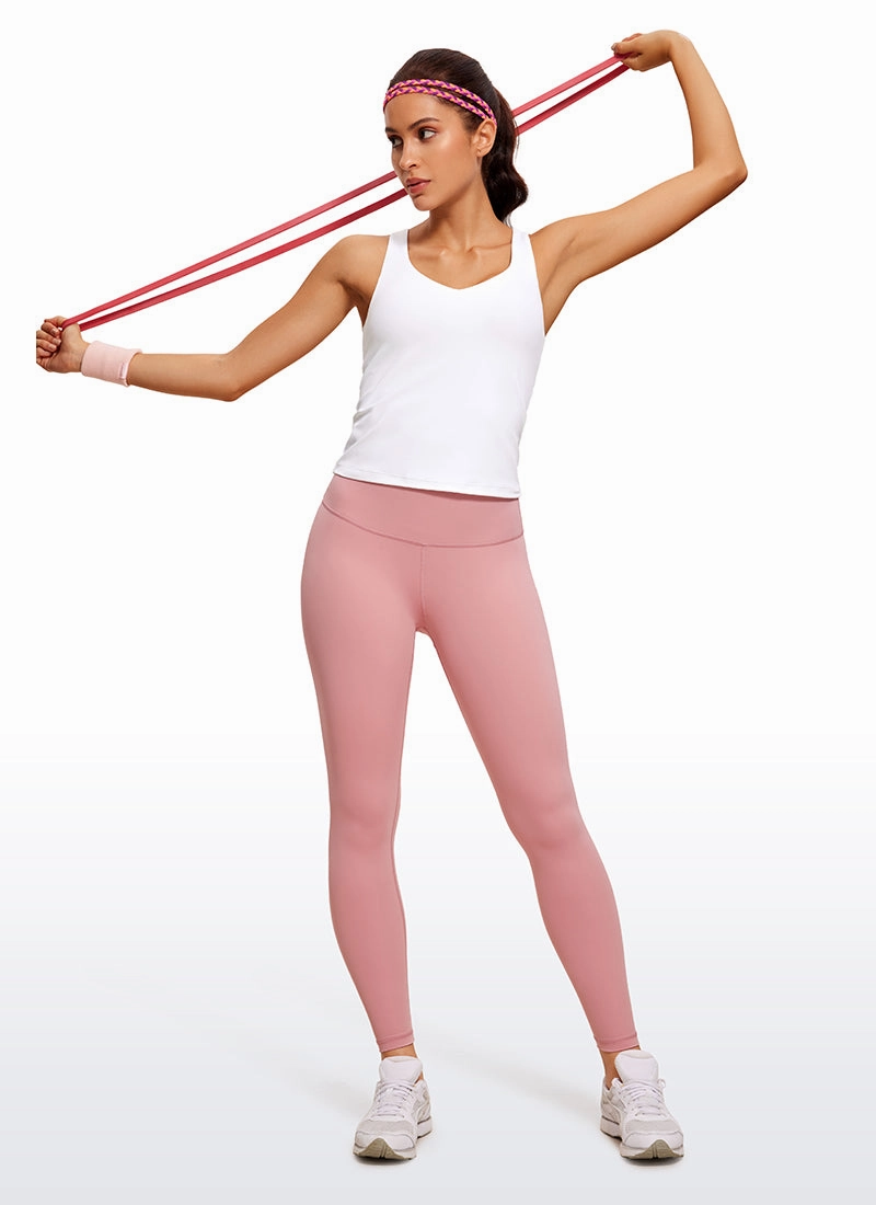 Butterluxe V Neck Waist-Length Tank Racerback
