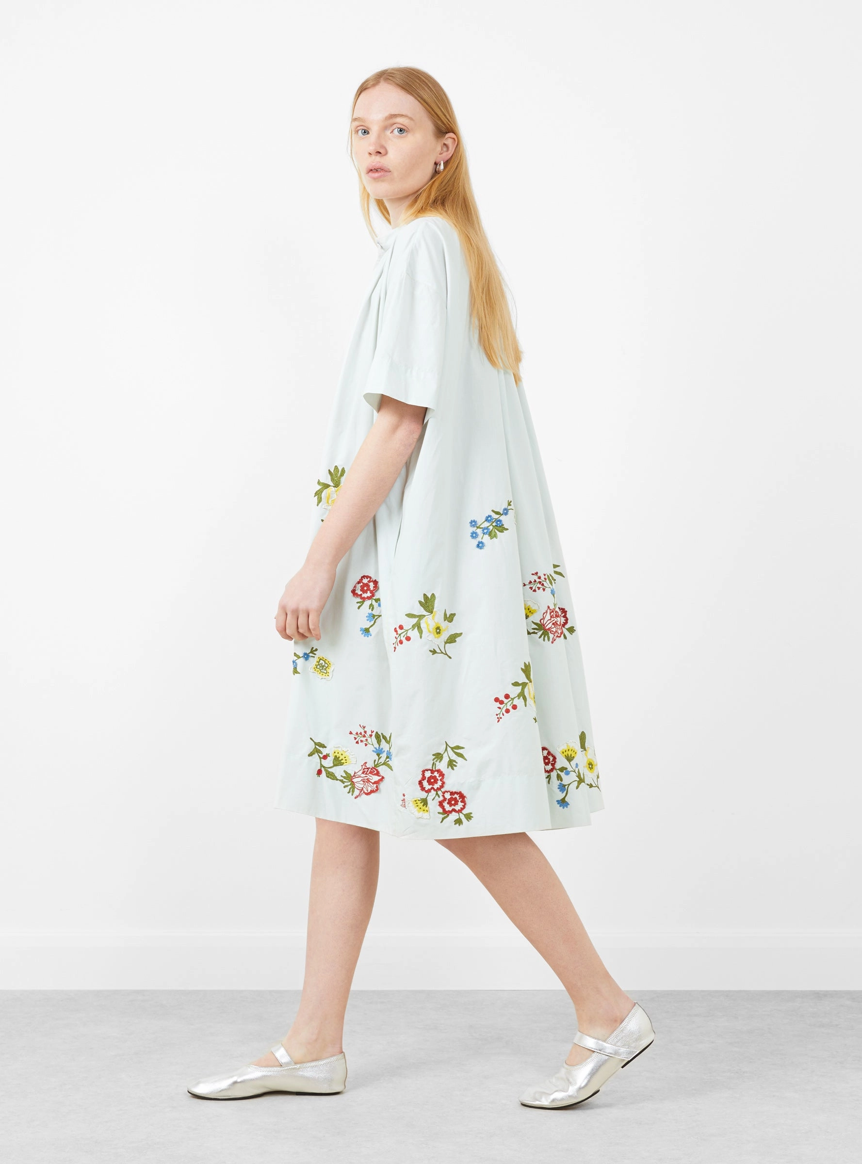 Calamus Dress Gooseberry Garden Ciel Blue