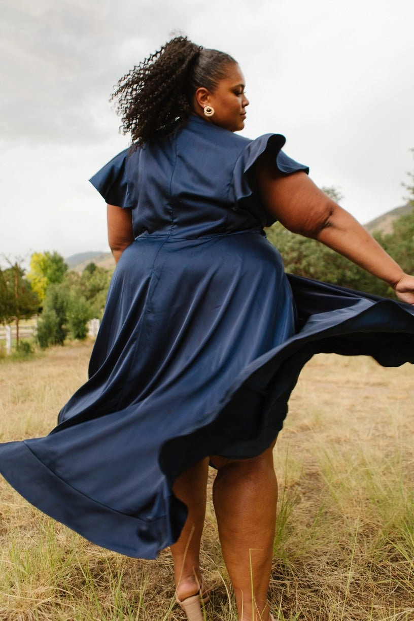 Callie Dress in Navy - FINAL SALE