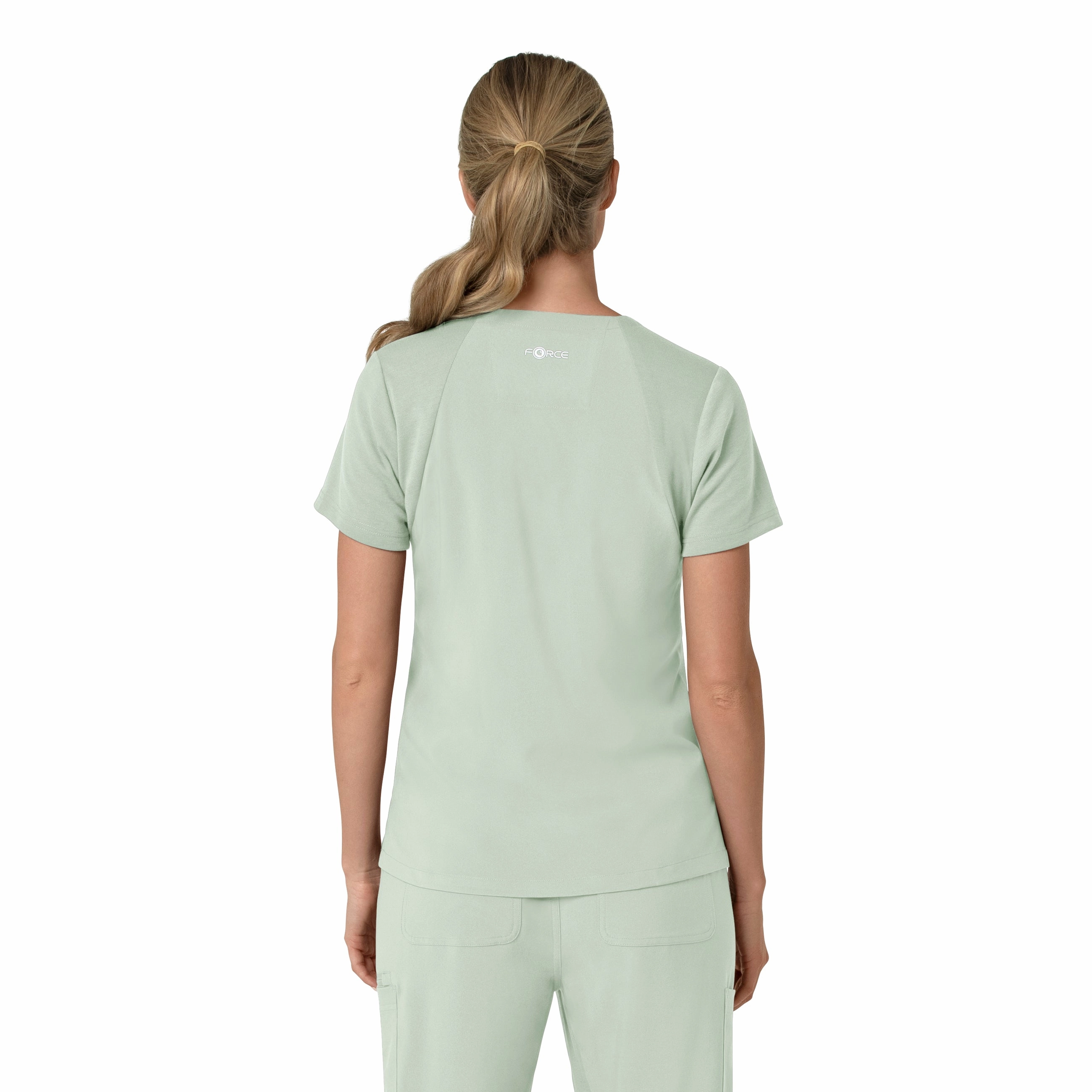Carhartt Force Cross-Flex Women's Flex Panel V-Neck Scrub Top - Big Sky