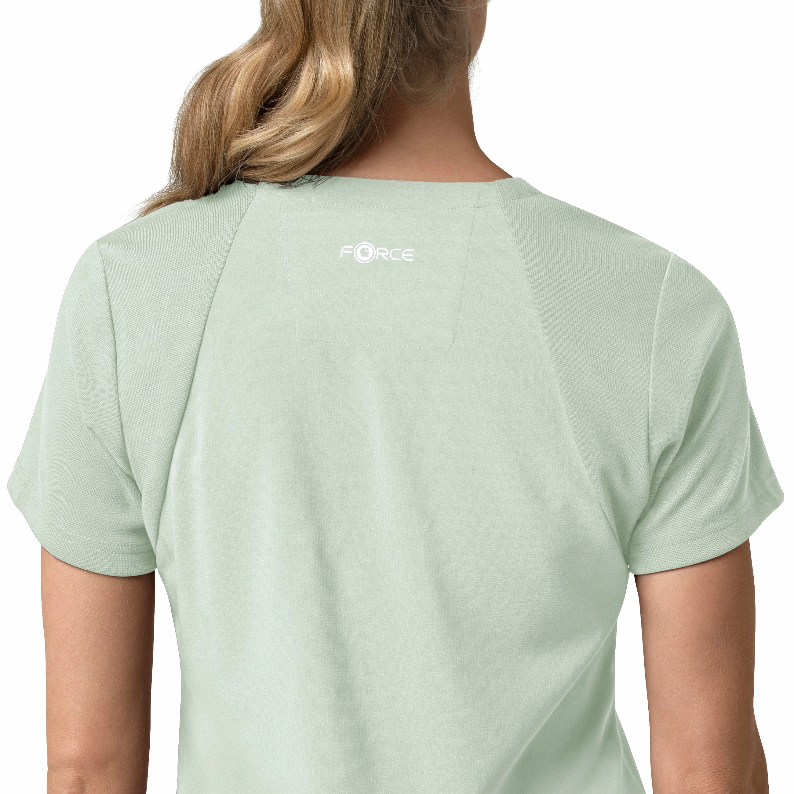 Carhartt Force Cross-Flex Women's Flex Panel V-Neck Scrub Top - Big Sky