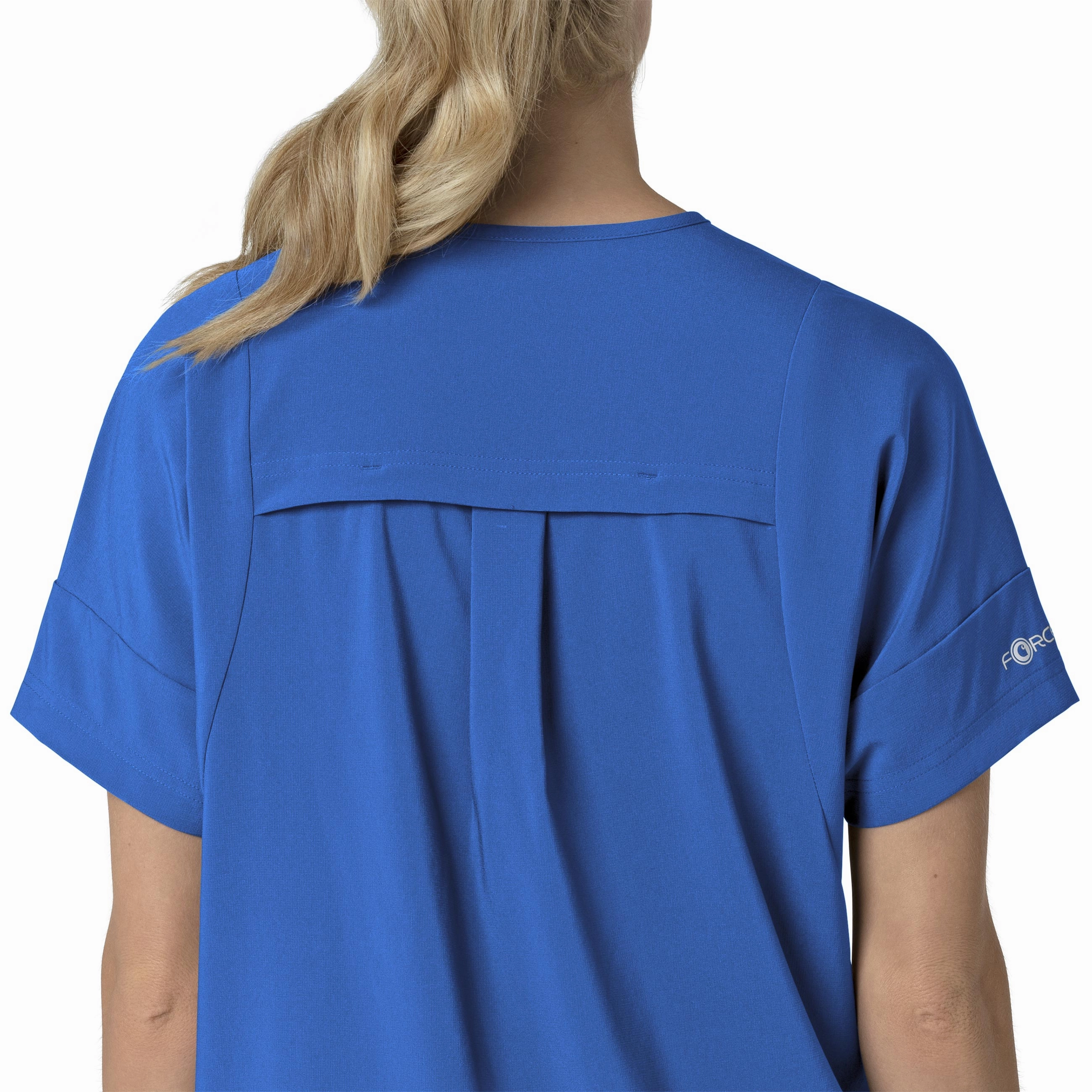 Carhartt Force Cross-Flex Women's Oversized V-Neck Scrub Top - Royal