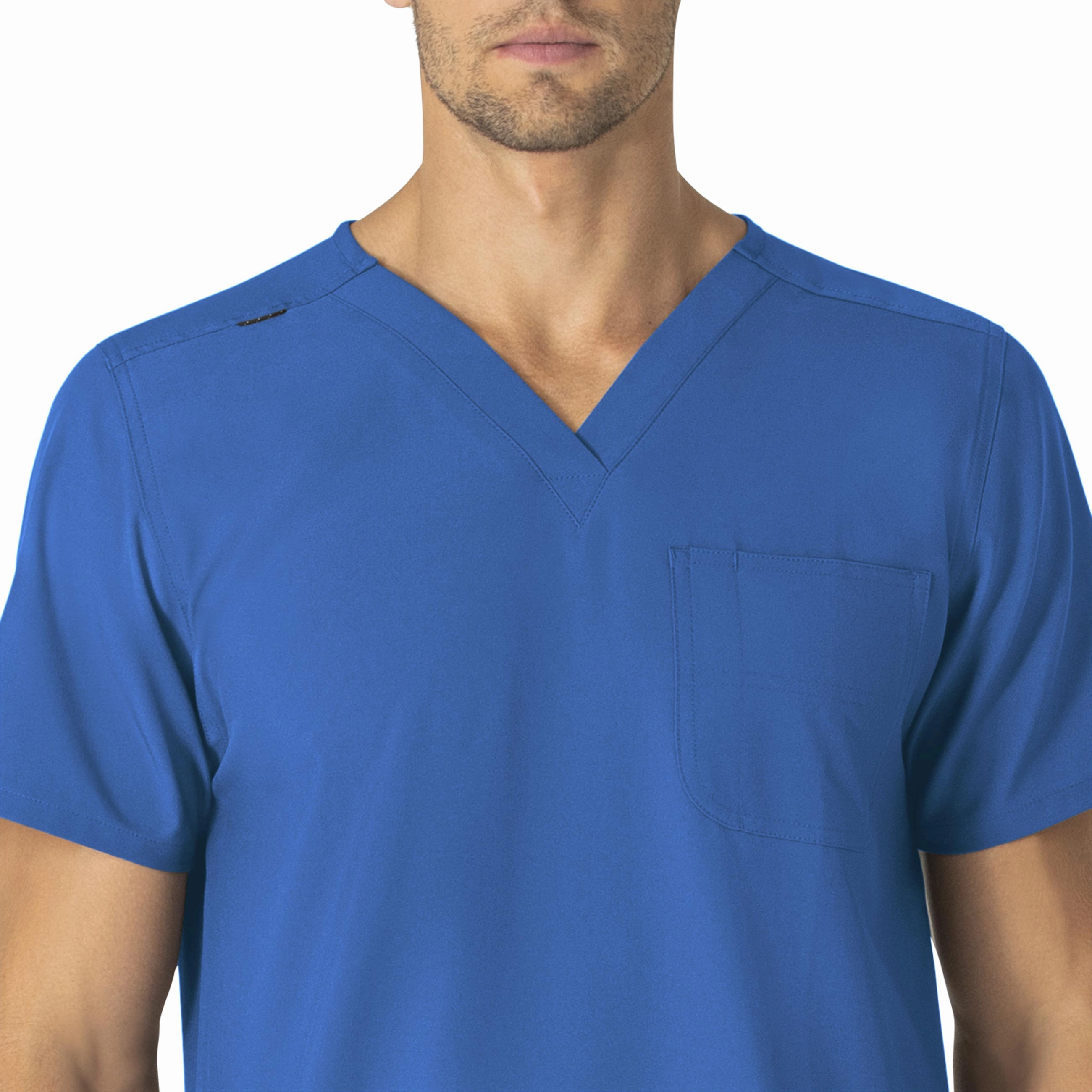 Carhartt Force Essentials Unisex V-Neck 6-Pocket Scrub Top - Royal