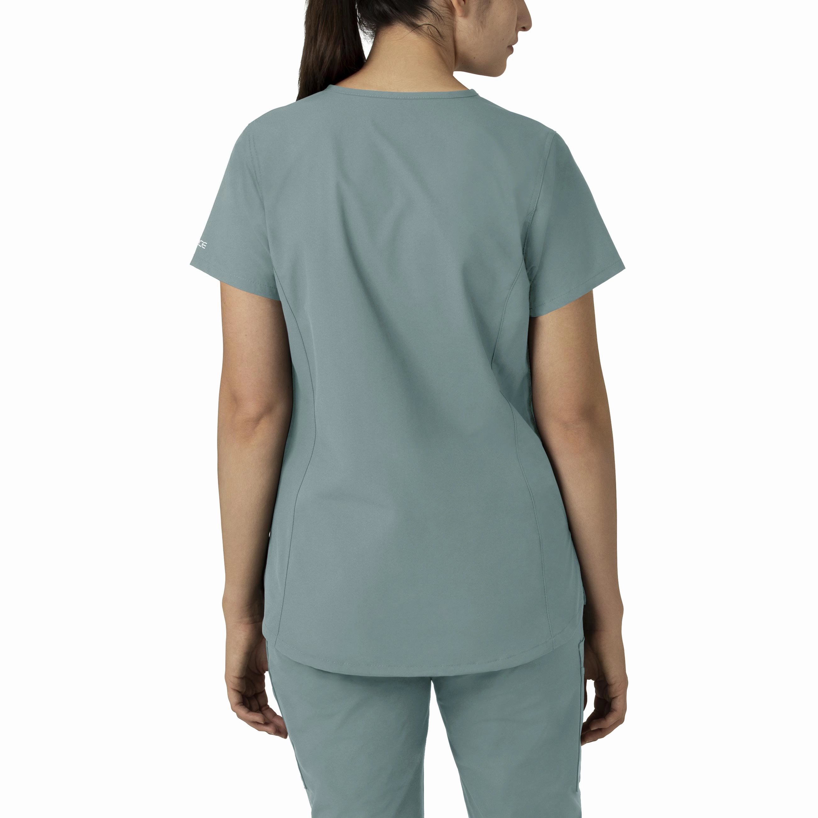 Carhartt Force Essentials Women's Notch Neck Tunic Scrub Top - Summer Blue