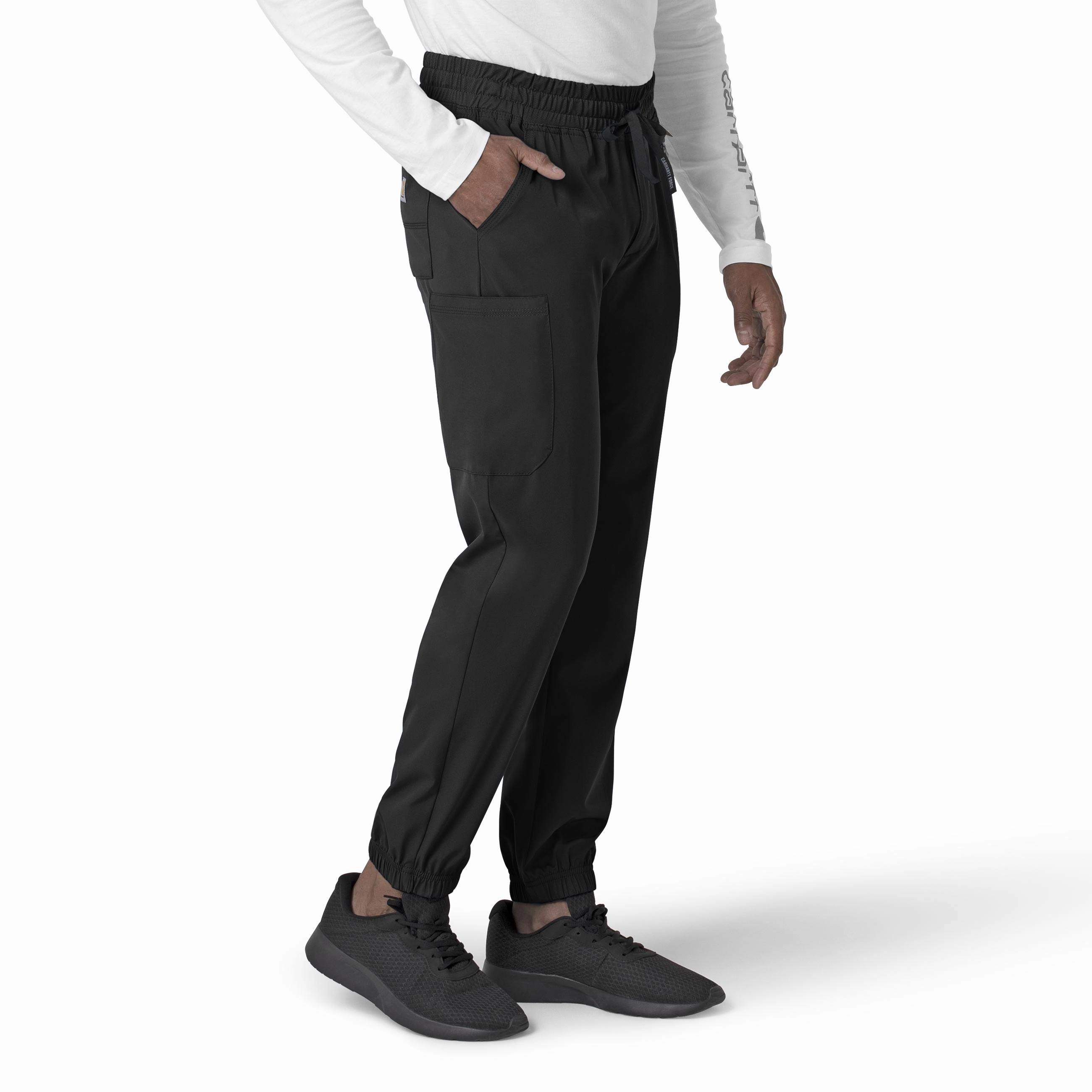 Carhartt Force Liberty Men's Comfort Cargo Jogger Scrub Pant - Black