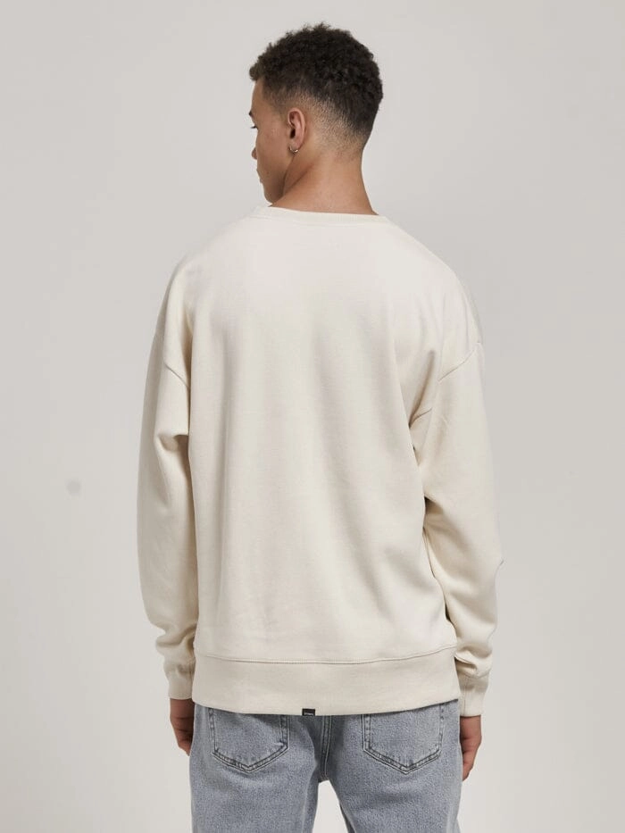Chariot Embro Crew Neck Fleece - Unbleached