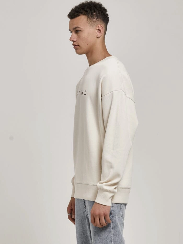 Chariot Embro Crew Neck Fleece - Unbleached