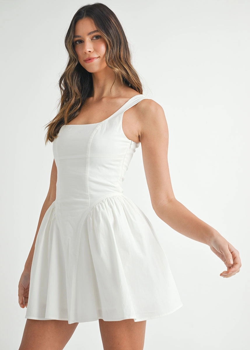 Cheyenne Corset Mini Dress - Off-White
