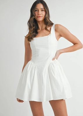 Cheyenne Corset Mini Dress - Off-White