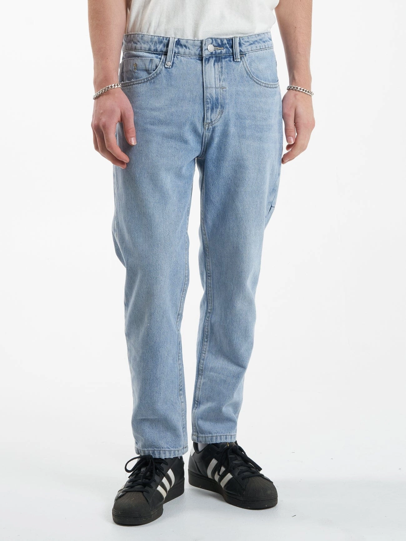 Chopped Straight Cropped Denim Jean - Endless Blue