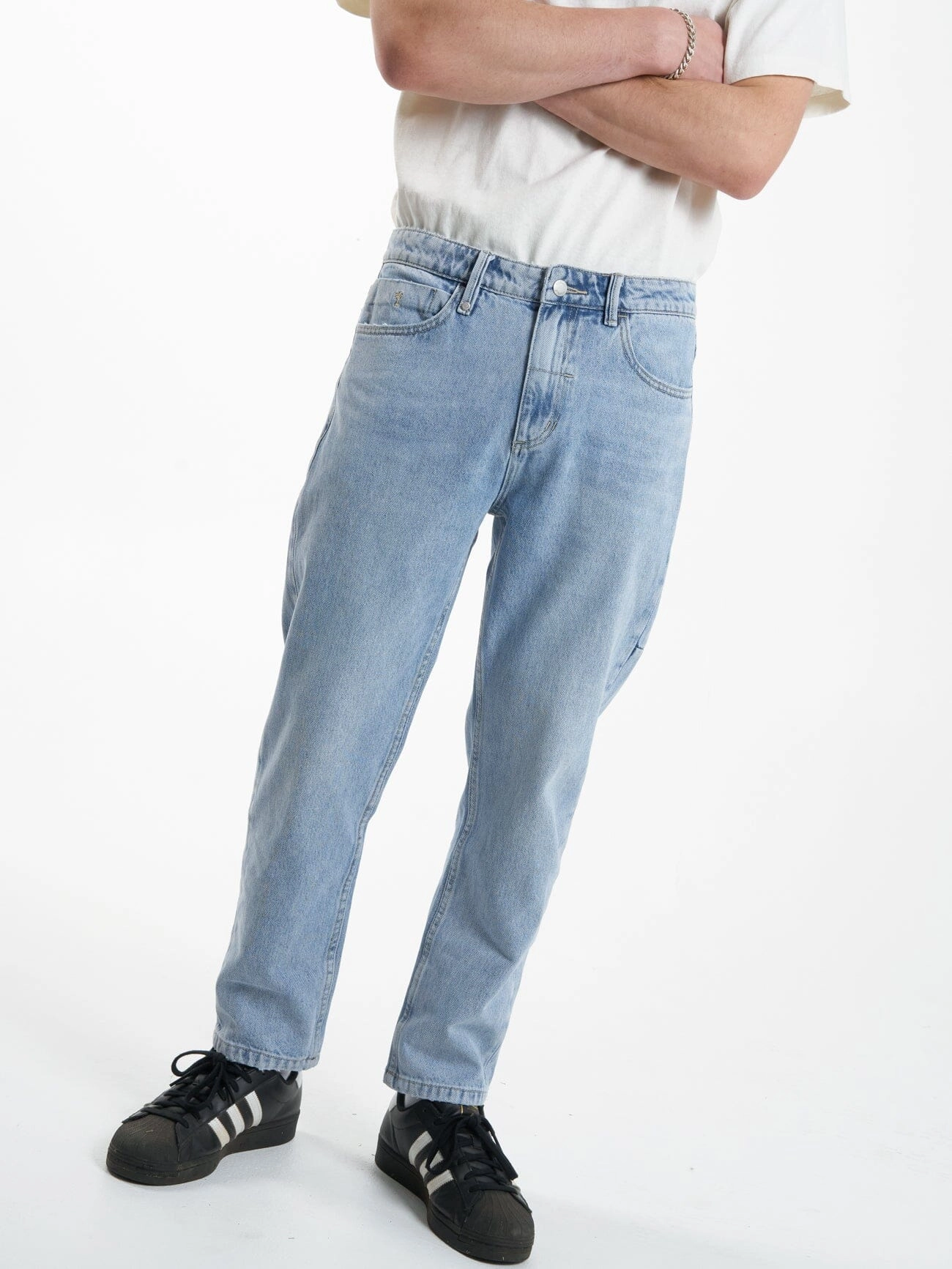 Chopped Straight Cropped Denim Jean - Endless Blue