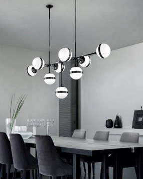 Contemporary Handblown Glass Pendant Light