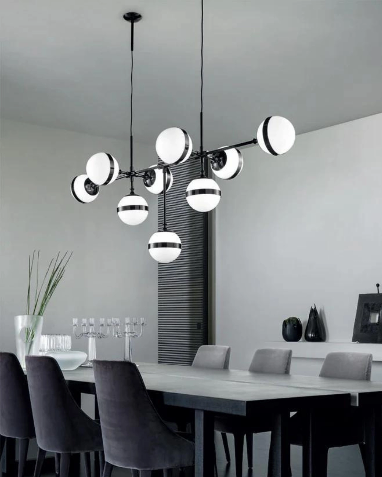 Contemporary Handblown Glass Pendant Light