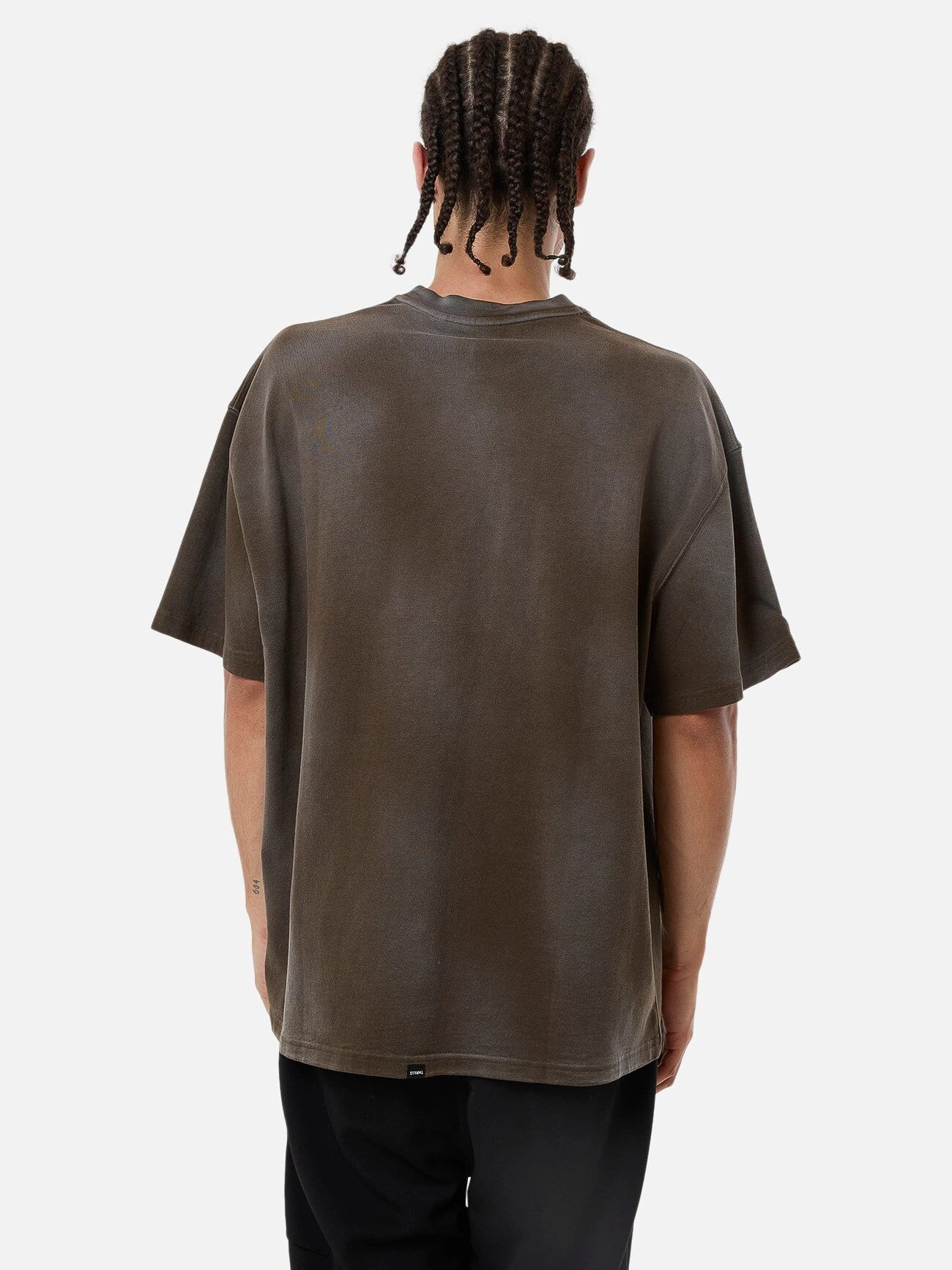 Cortex Worn Box Fit Oversize Tee - Faded Tarmac