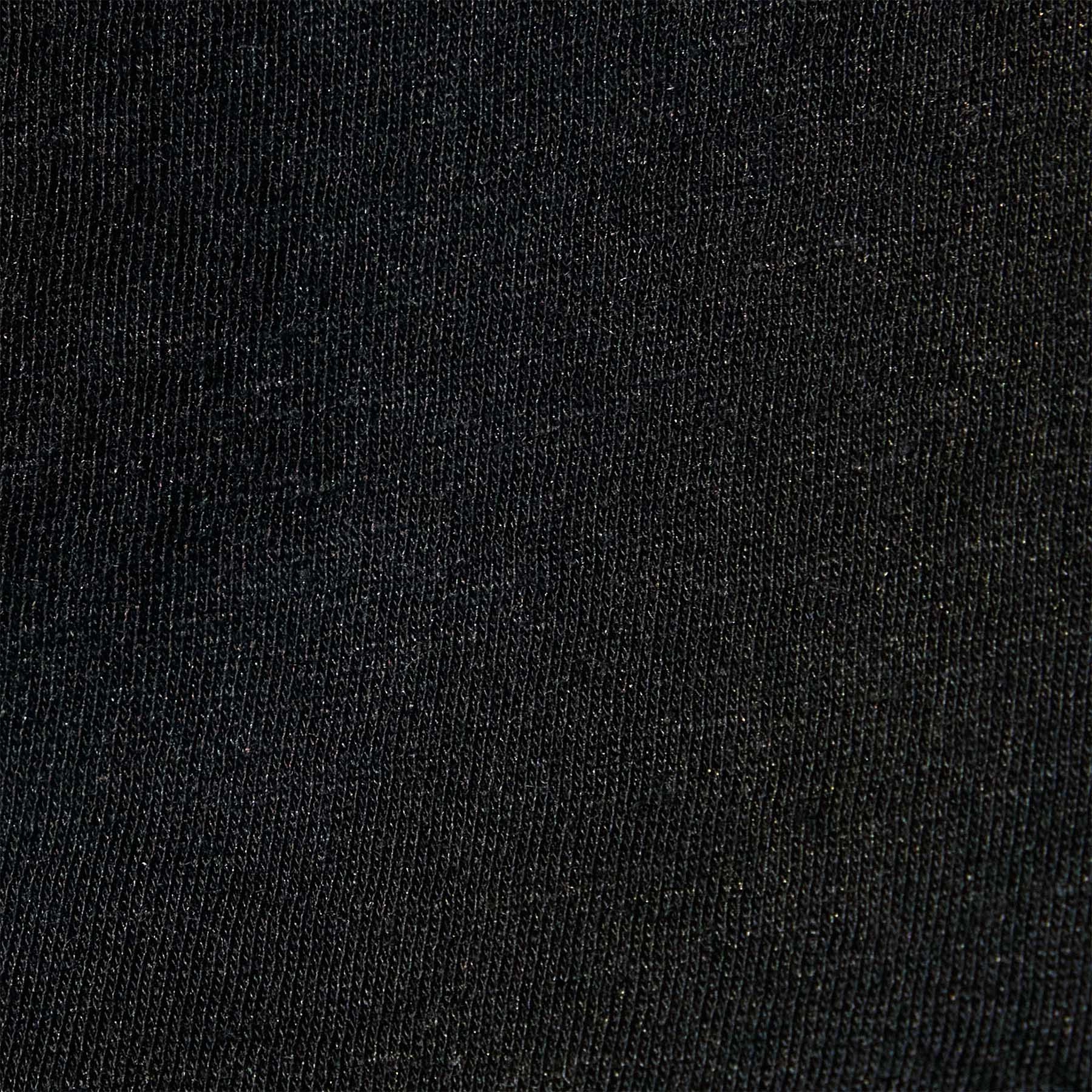 Cotton Linen Silk Tee - Black