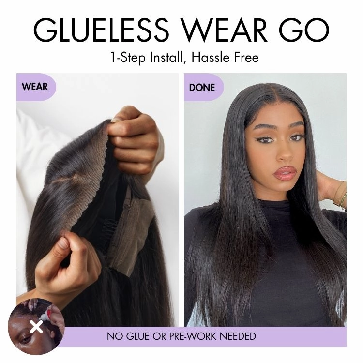 Crazy Wednesday | Luvme Hair PartingMax Glueless Wig Ready to Go Silky Straight 7x6 Closure HD Lace Pre Plucked & Bleached Breathable Cap