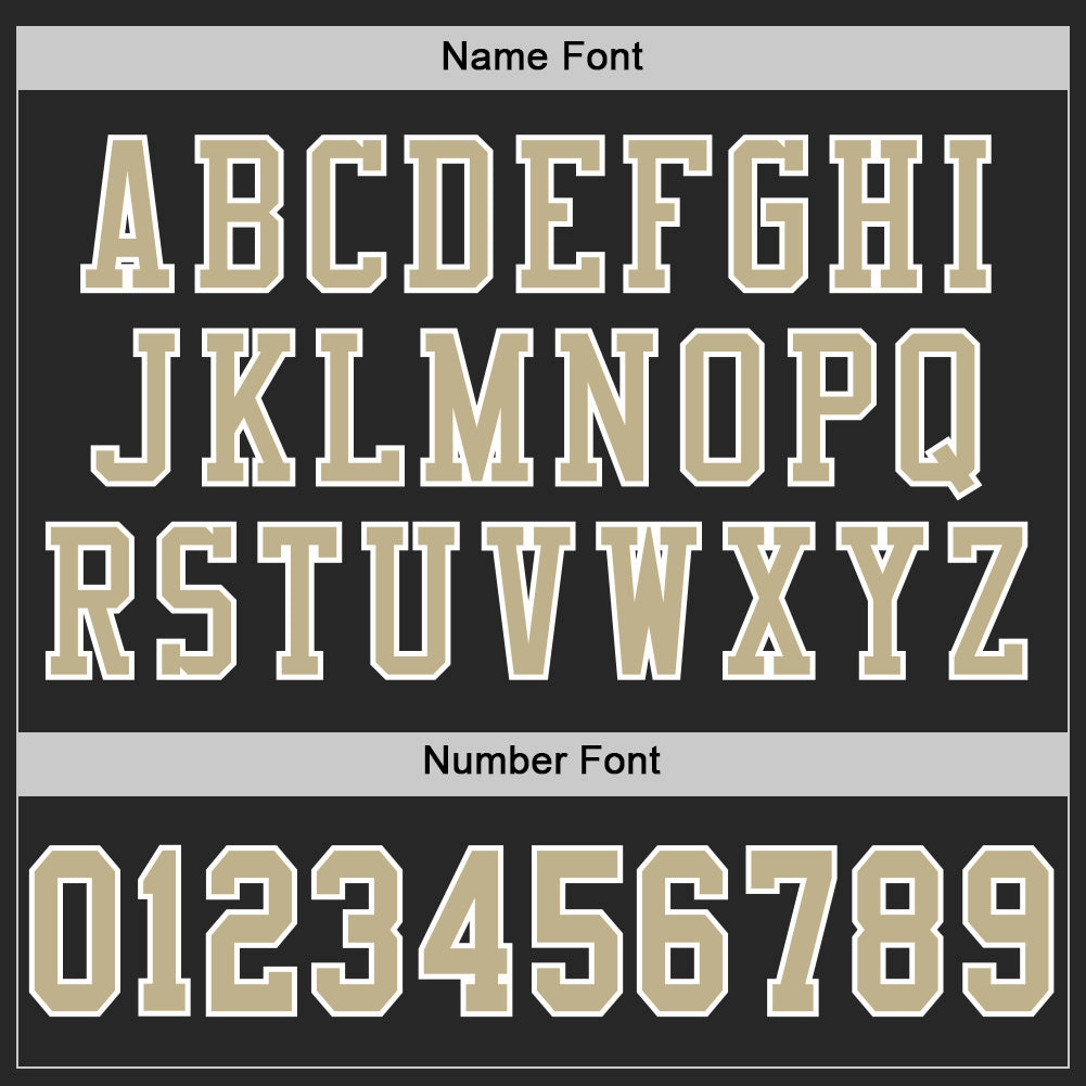 Custom Black Vegas Gold-White Mesh Authentic Football Jersey